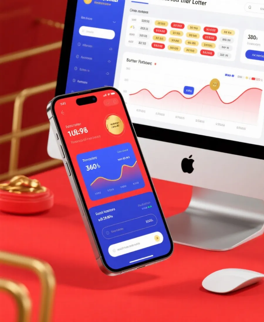 Lottery results dashboard illustration
