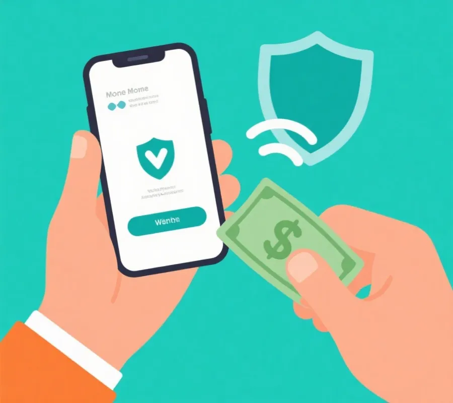 Secure withdrawal review illustration